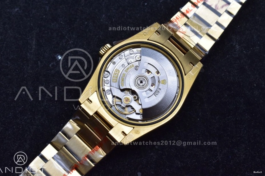 Dial President Gold (Gain Edition Steel vr3255 Bracelet with DayDate QF Mark 36 on Weight) V5 YG Roman Best 904L 0309